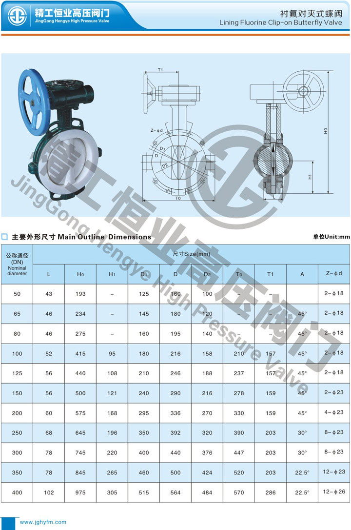 衬氟对夹式蝶阀 衬氟对夹式蝶阀